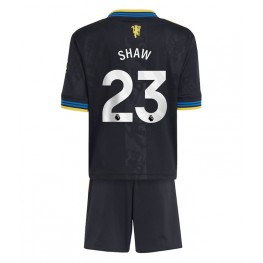 Manchester United Luke Shaw #23 Derde tenue Kids 2025-26 Korte Mouw (+ Korte broeken)